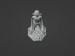 Straw Hat Luffy Controller Stand 3D Print Model