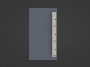 Mens Restroom Urinal 3D Model