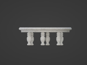 Round Marble Table 3D Model