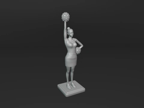 Cheerleader 3D Print Model