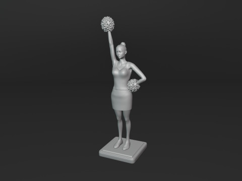 Cheerleader Modelo de Impressão 3D