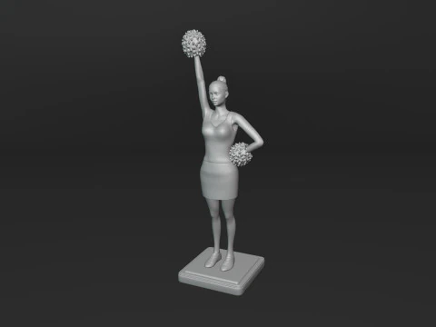 Cheerleader 3D Print Model
