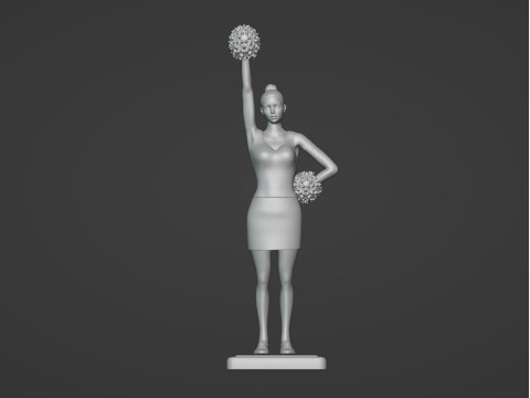 Cheerleader Modelo de Impressão 3D