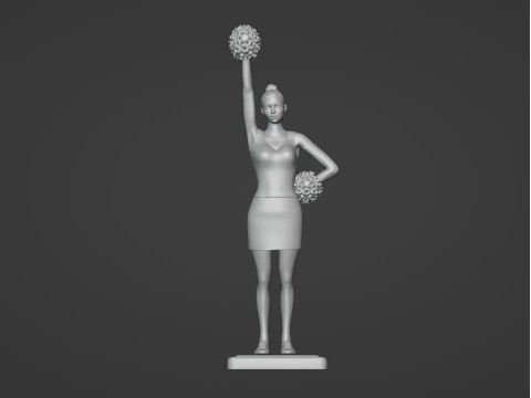 Cheerleader 3D Print Model
