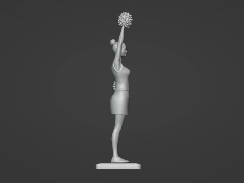 Cheerleader 3D Print Model