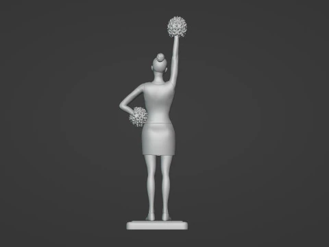 Cheerleader 3D Print Model