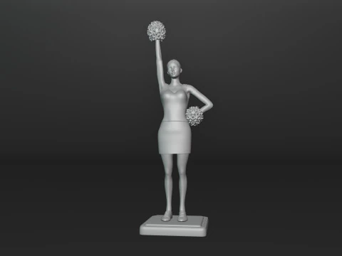 Cheerleader 3D Print Model