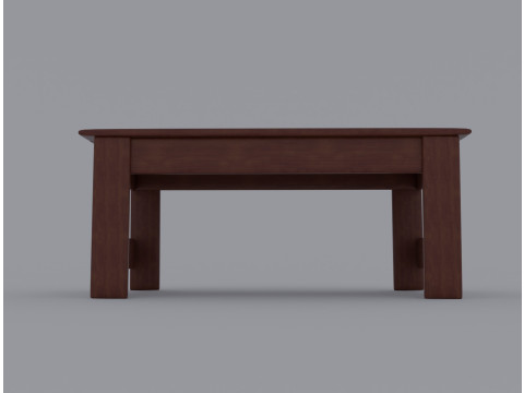 Wooden Side Table 3D 模型
