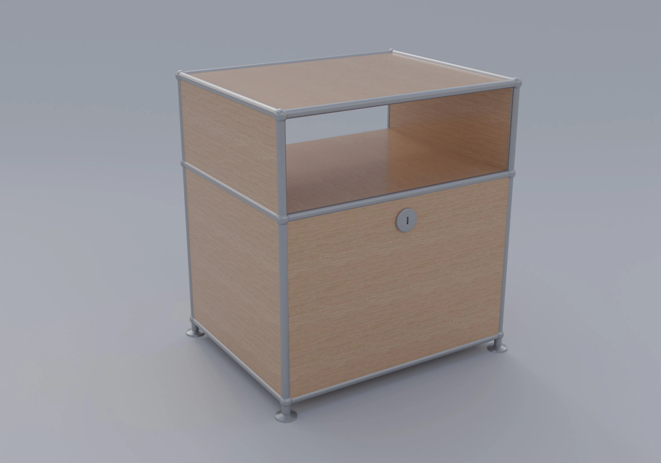 Bedside Table 3D Model .c4d .max .obj .3ds .fbx .stl .blend 