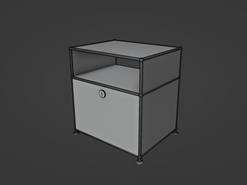 Bedside Table 3D 模型