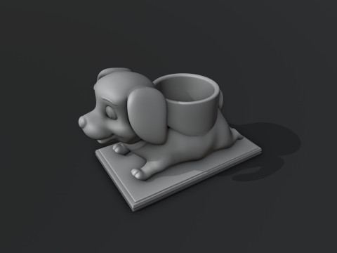 Puppy Dog Pen Holder 3D प्रिंट मॉडल