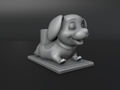 Puppy Dog Pen Holder 3D प्रिंट मॉडल