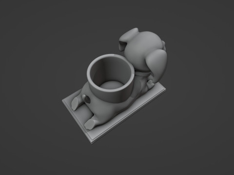 Puppy Dog Pen Holder 3D प्रिंट मॉडल