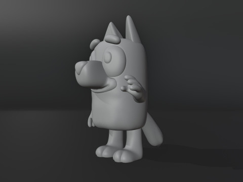 Bluey 3D प्रिंट मॉडल