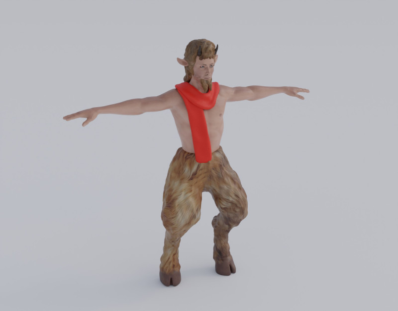 Mr Tumnus From Narnia 3D Modell .c4d .max .obj .3ds .fbx .stl .blend 