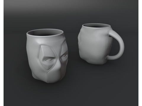 Deadpool Mug 3D 打印模型