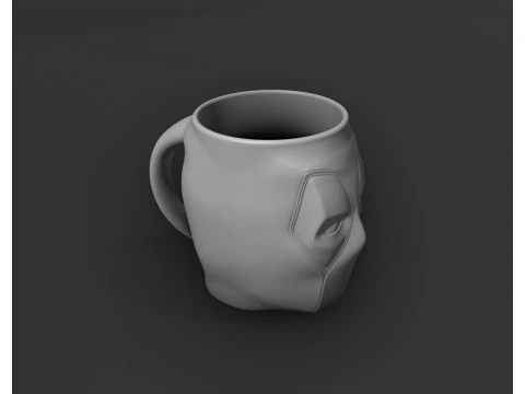 Caneca Deadpool Modelo de Impressão 3D