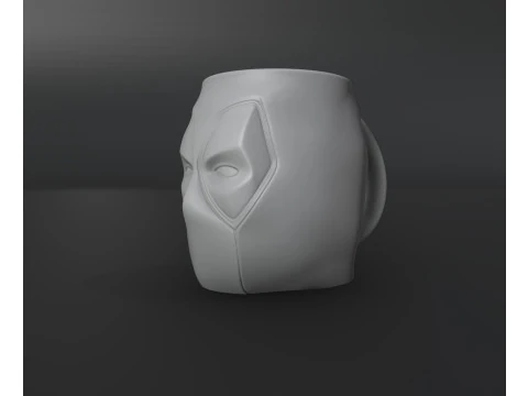 Caneca Deadpool Modelo de Impressão 3D