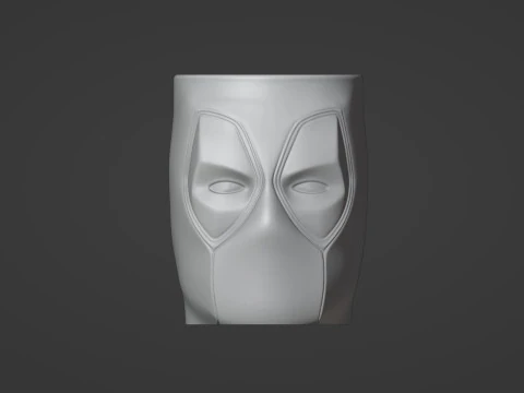 Caneca Deadpool Modelo de Impressão 3D