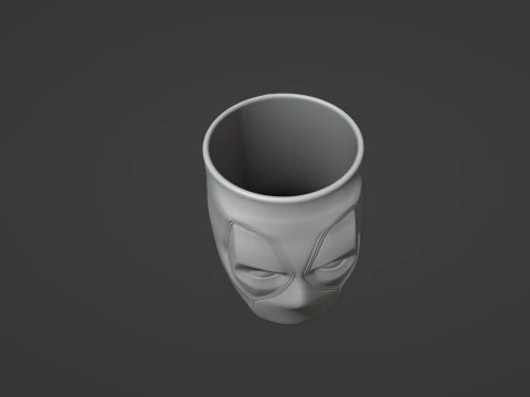 Caneca Deadpool Modelo de Impressão 3D