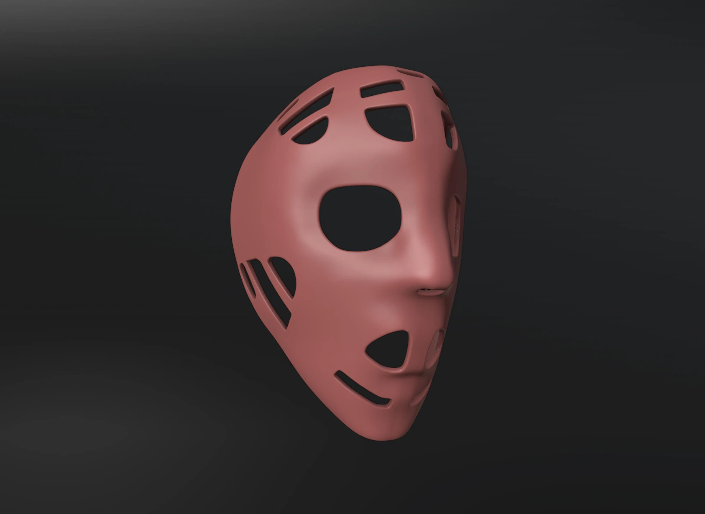 Tony Esposito Mask Hockey 3D Print Model .c4d .max .obj .3ds .fbx .stl .blend 
