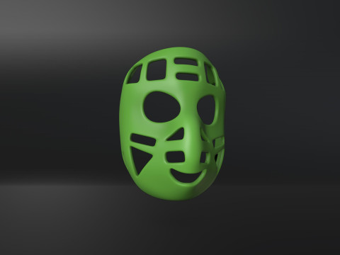Glenn Hall Mask Hockey 3D Baskı Modeli