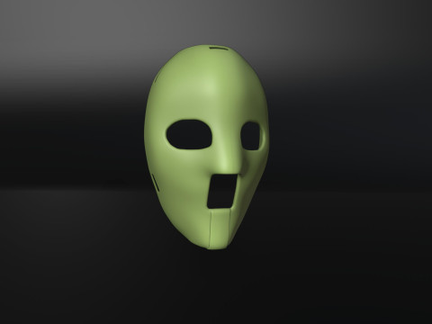 Jacques Plante Mask Hockey 3D प्रिंट मॉडल