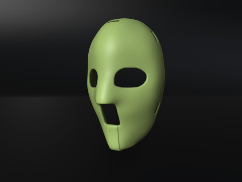 Jacques Plante Mask Hockey Modèles 3D en vedette