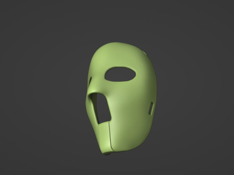 Jacques Plante Mask Hockey Modèles 3D en vedette