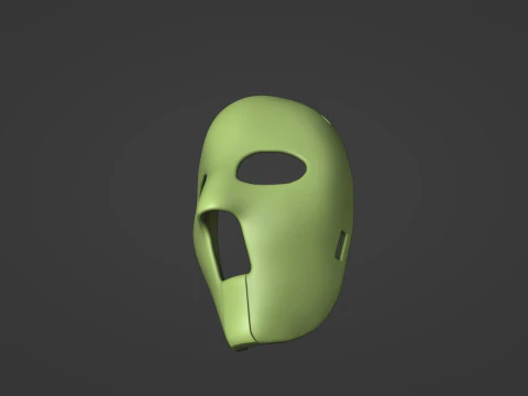 Jacques Plante Mask Hockey 3D Print Model