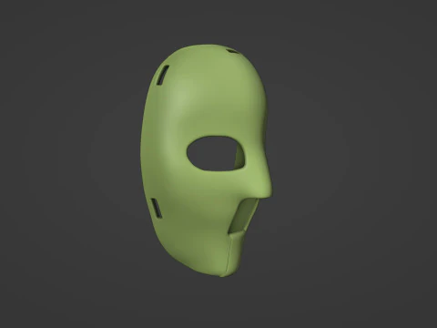 Jacques Plante Mask Hockey 3D Print Model