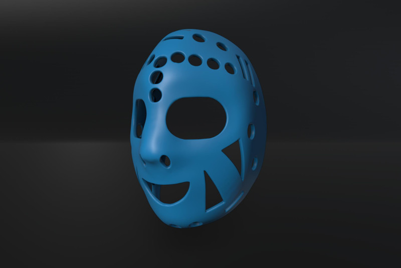 Rogie Vachon Mask Hockey 3D 打印模型 .c4d .max .obj .3ds .fbx .stl .blend
