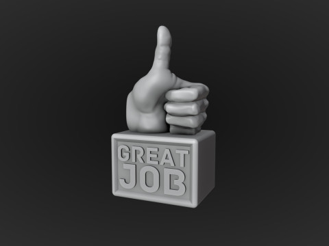 Thumbs Up Motivational Reminder 3D 打印模型
