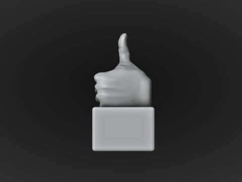 Thumbs Up Motivational Reminder 3D Print Model