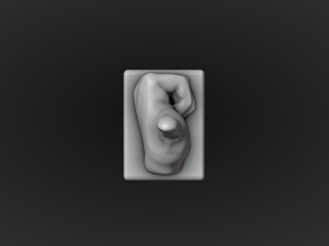 Thumbs Up Motivational Reminder Modèles 3D en vedette