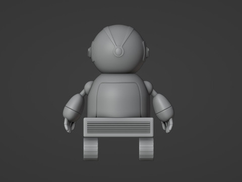 Friendly Robot Posable Modello di stampa 3D