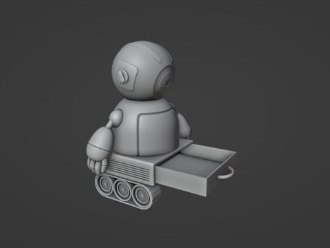 Friendly Robot Posable Modello di stampa 3D
