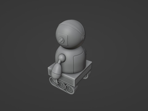 Friendly Robot Posable Modello di stampa 3D