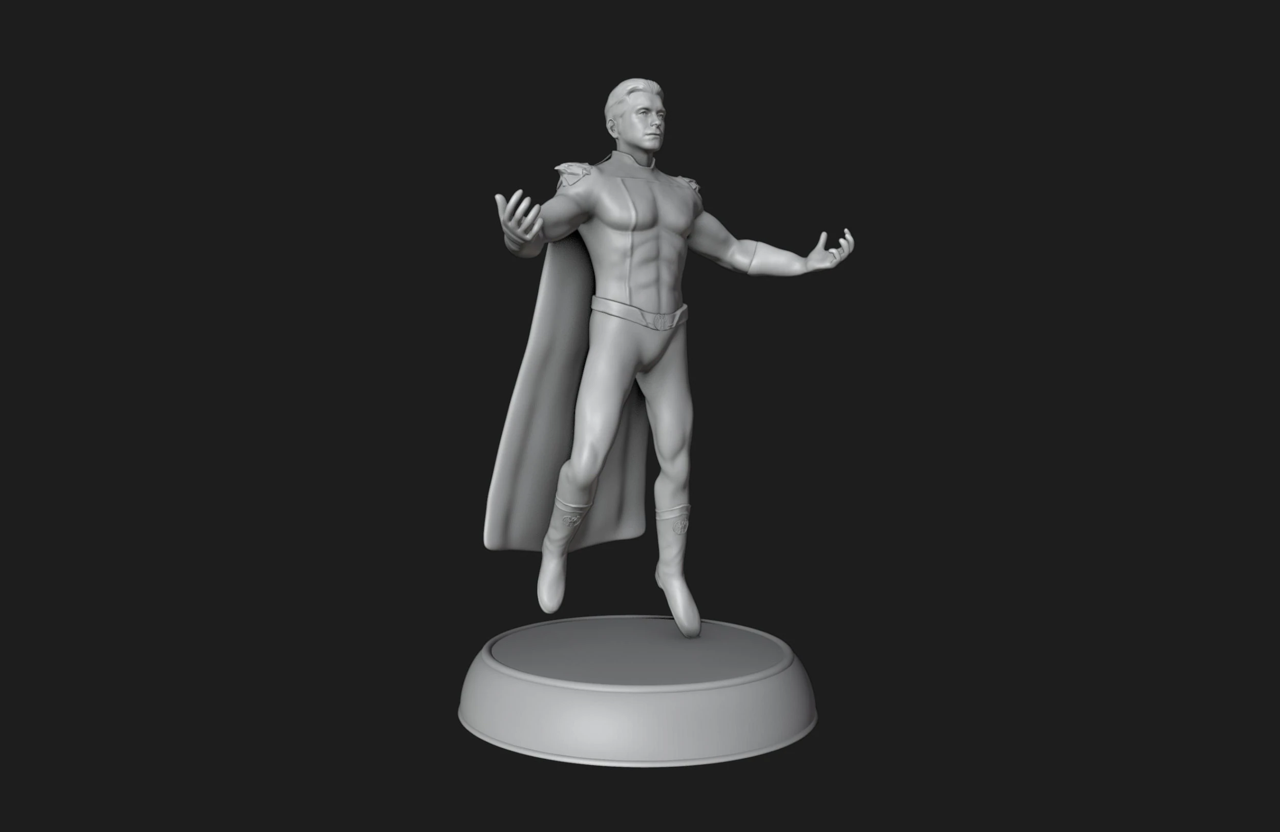 Homelander From The Boys 3D Print Model .c4d .max .obj .3ds .fbx .stl .blend 