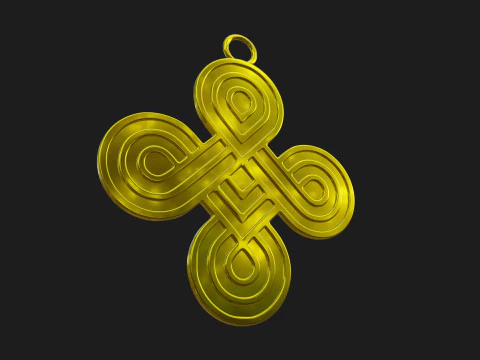 Ciondolo ad anello infinito Modello di stampa 3D