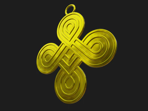 Endless Loop Pendant 3D Print Model