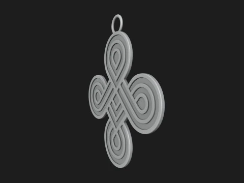 Endless Loop Pendant 3D Print Model