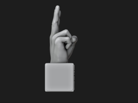 Peace Hand Sign Motivational Reminder Modelo de Impressão 3D