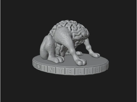 Brain Dog - 知性を貪る者 3Dプリントモデル