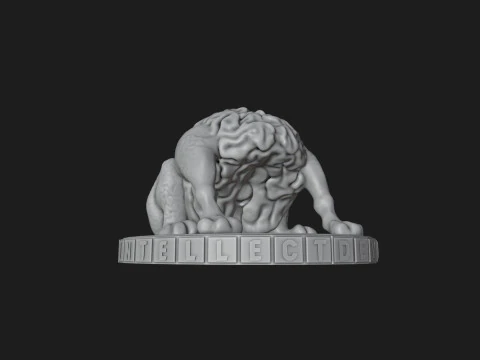 Brain Dog - Intellect Devourer 3D Print Model