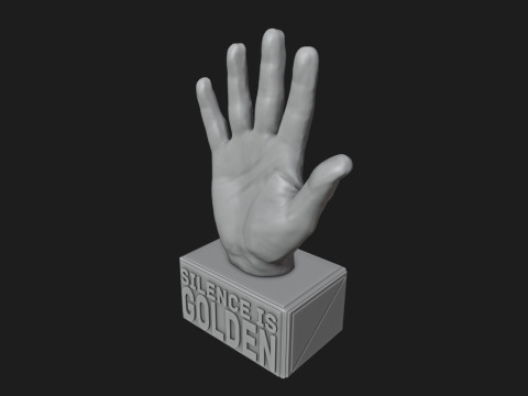 Open Hand Sign Motivational Reminder 3D Принт Модель