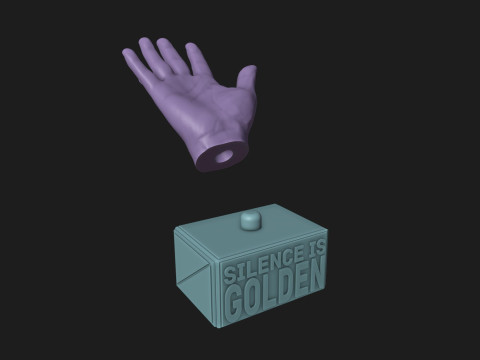 Open Hand Sign Motivational Reminder 3D Принт Модель