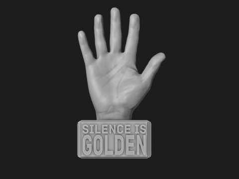 Open Hand Sign Motivational Reminder 3D Принт Модель