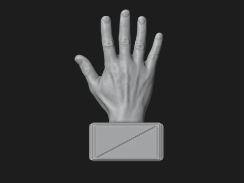 Open Hand Sign Motivational Reminder 3D Print Model