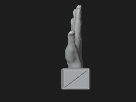 Open Hand Sign Motivational Reminder 3D Принт Модель